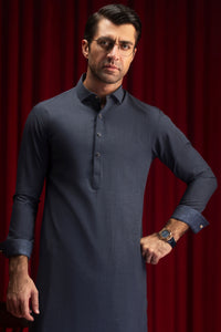 SANTA FE - Indigo Blended Kameez Shalwar