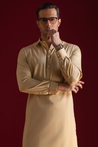 AUGSBURG - Light Khaki Cotton Kameez Shalwar