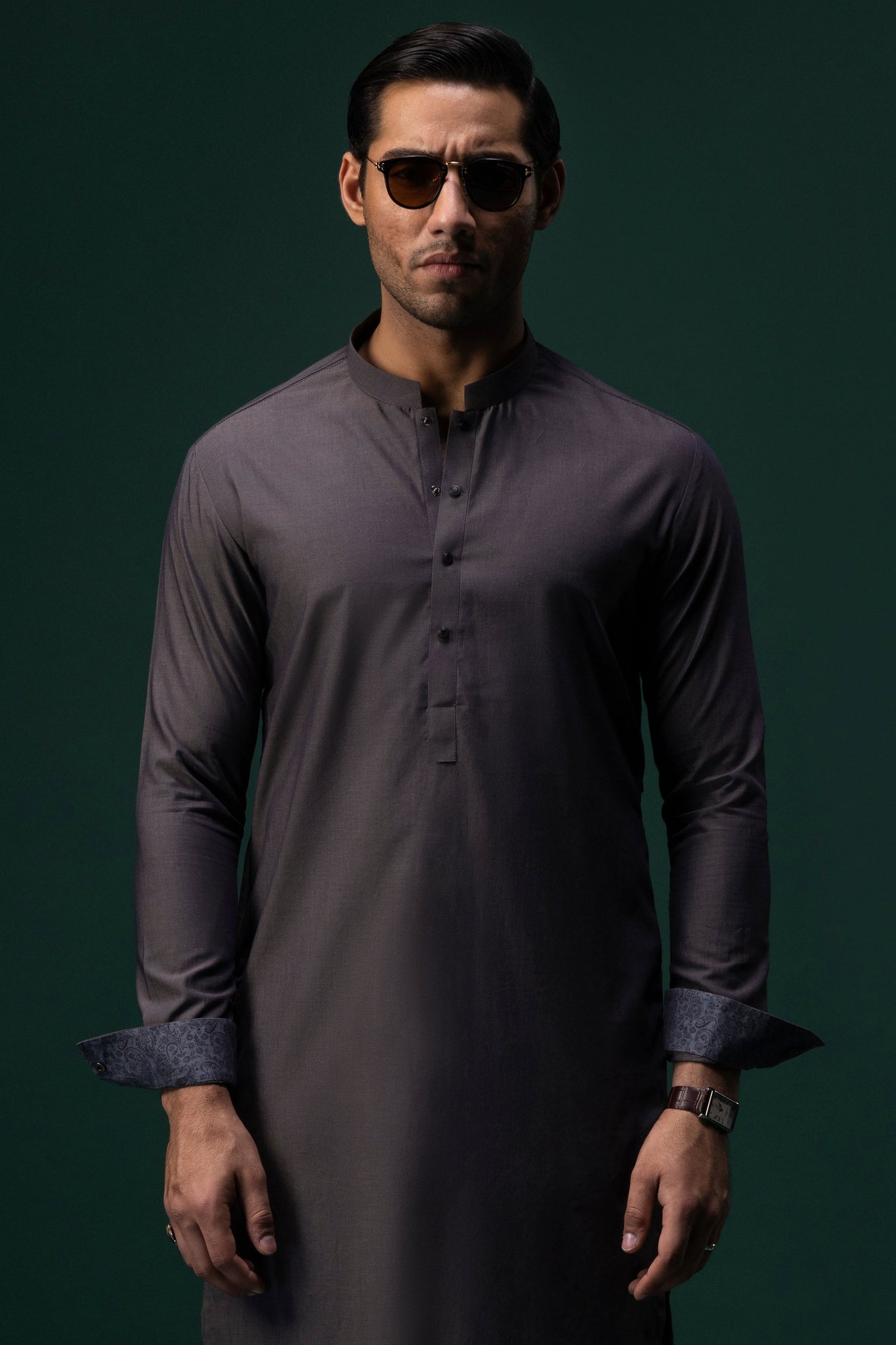 CALIFORNIA - Grey Cotton Kurta Trouser