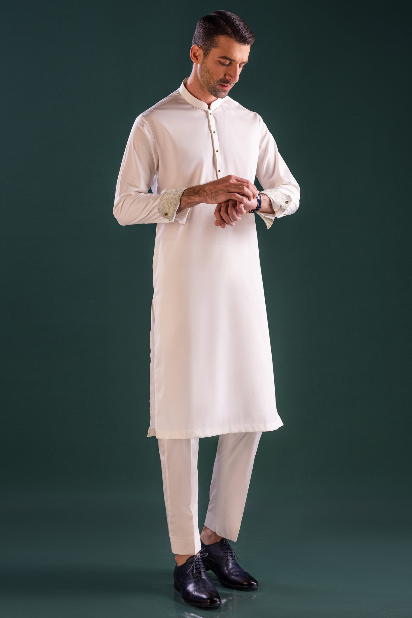 KINGSTONE - Cream Cotton Kurta Trouser