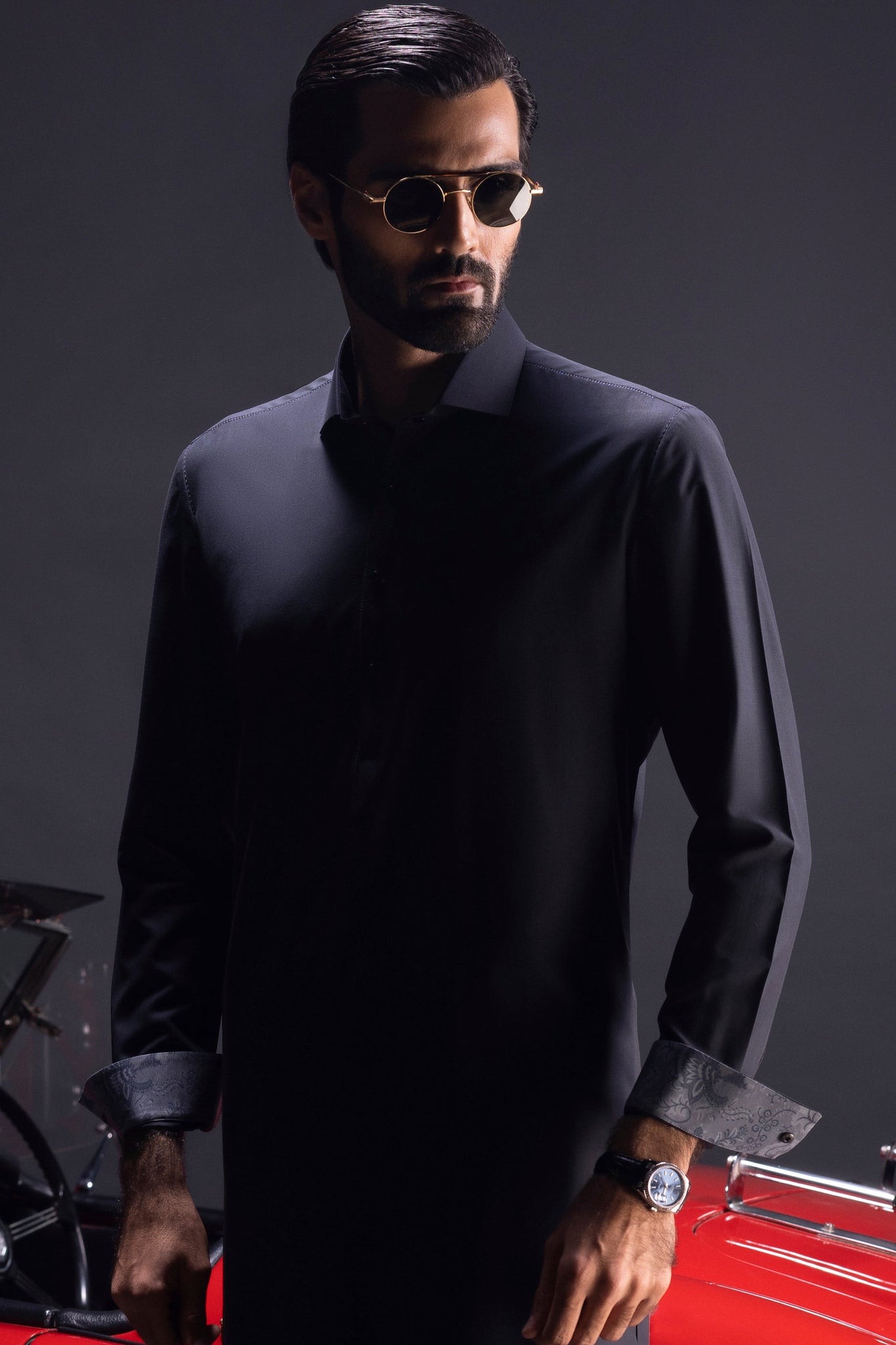 MALTA - Charcoal Blended Kameez Shalwar