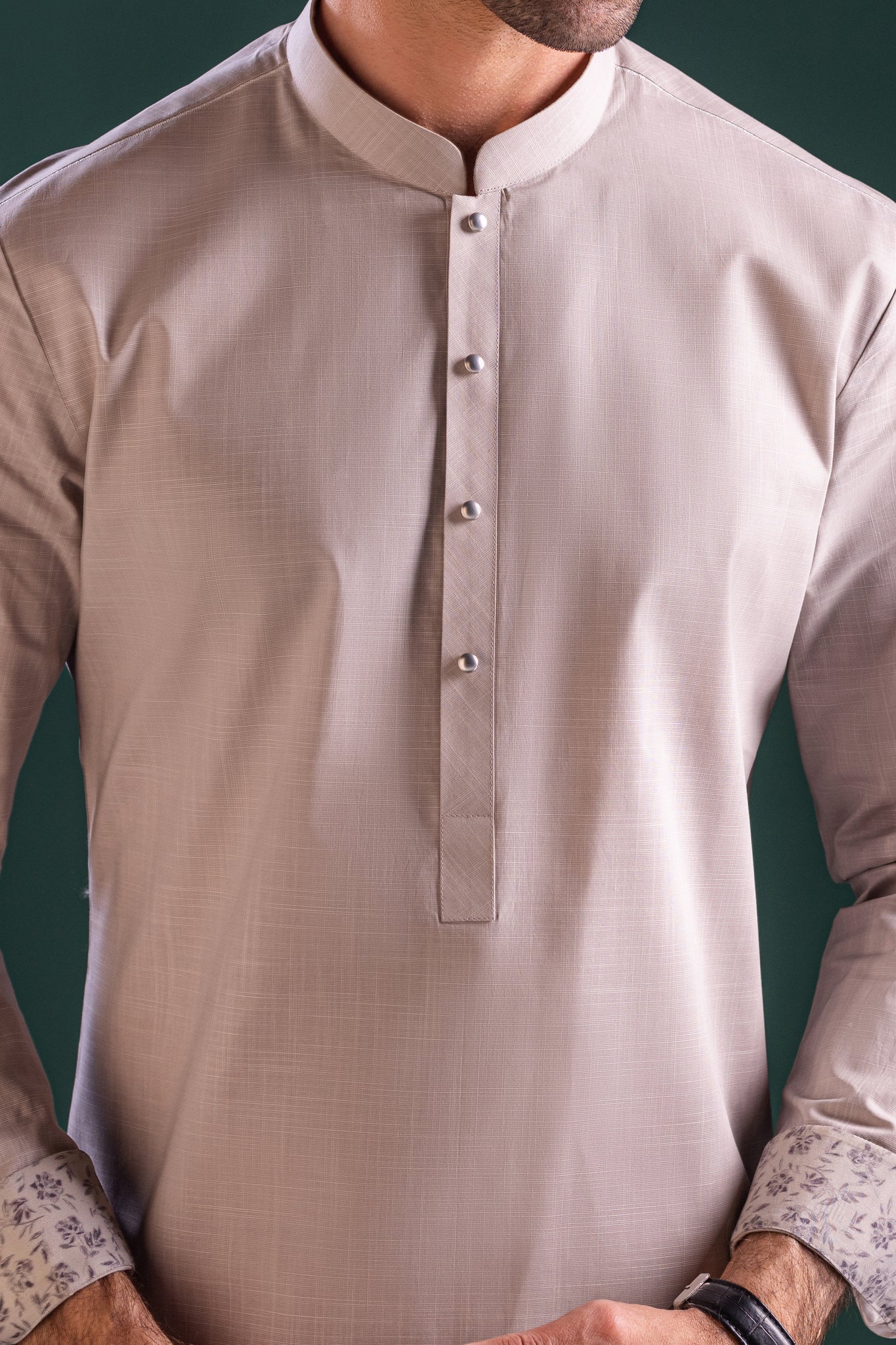 ROMANIA - Sand Cotton Kurta Trouser