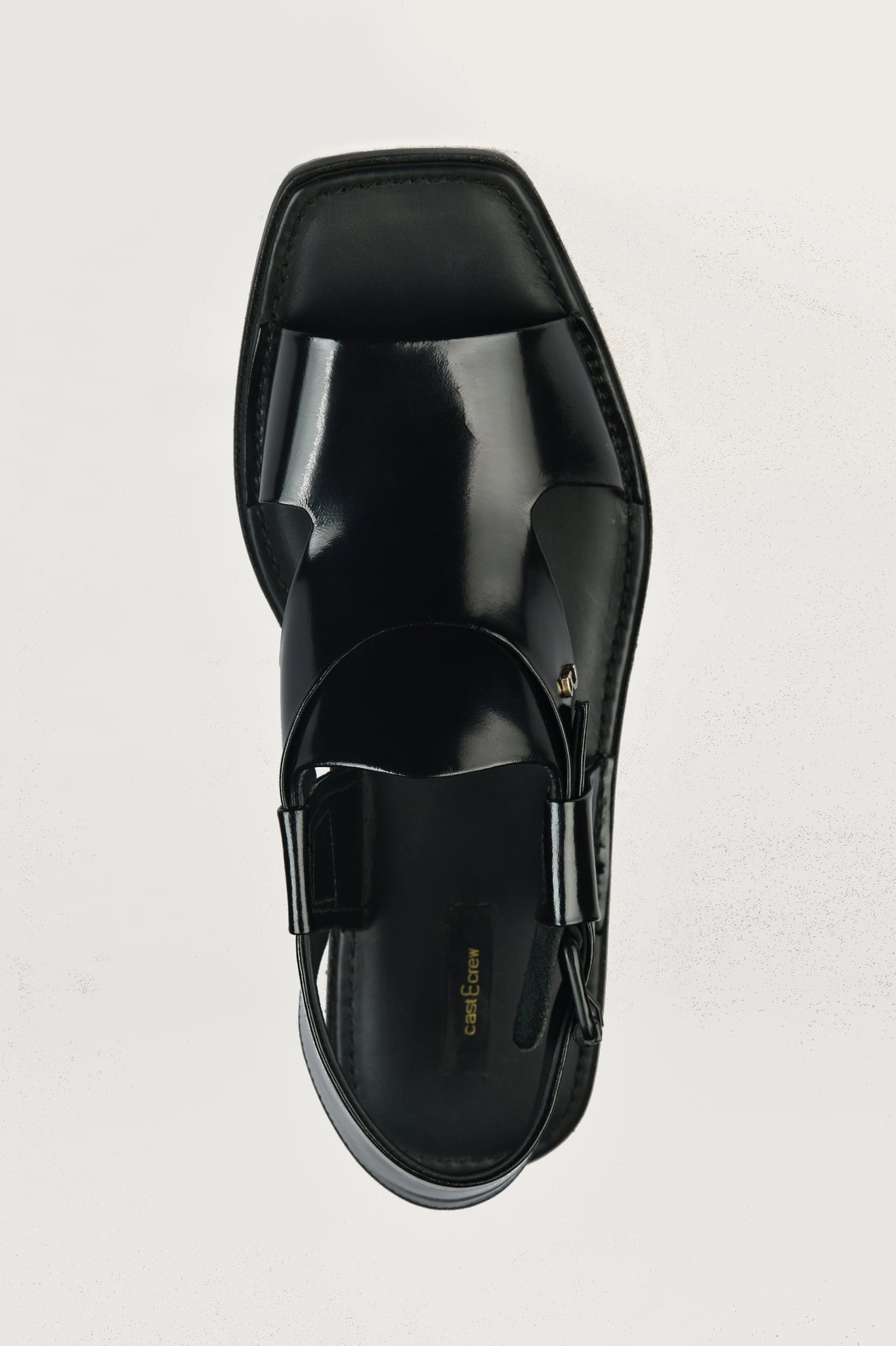 ROOKS - Black Leather Sandals