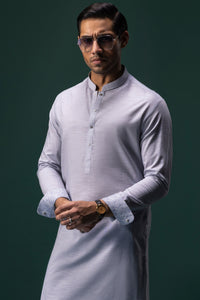SERBIA - LIGHT BLUE COTTON KURTA TROUSER