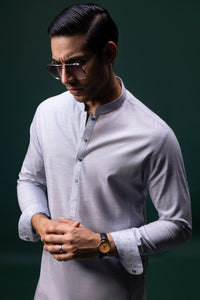 SERBIA - LIGHT BLUE COTTON KURTA TROUSER