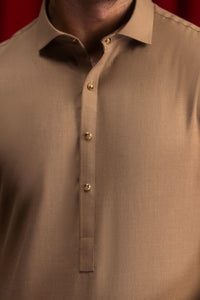 SANTA FE - Camel Blended Kameez Shalwar