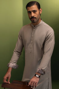 TEXAS  - Sand Blended Kurta Trouser + Waistcoat