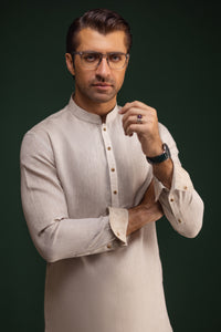 WASHINGTON - Light Olive Linen Kurta Trouser